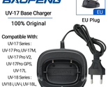 UV-17 PRO EU/US Original Battery Charge Base Charger for Two-Way Radio U... - $13.06