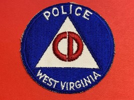 WWII, CIVIL DEFENSE, WEST VIRGINIA, POLICE, PATCH, NO GLOW, CUT EDGED - £5.82 GBP