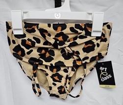 New Art Class Leopard Print High Waisted Bikini Swimsuit Girls M 7/8, UPF 50+ image 3