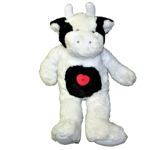 18&quot; Cow Toys R Us Plush Filled With Love Stuffed Animal Red Button Heart Toy - £17.97 GBP