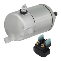 Starter Motor &amp; Solenoid Relay for Yamaha Grizzly 350 YFM35G 2WD 2007-2014 - £37.55 GBP