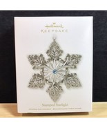 Hallmark Keepsake Snowflake Ornament 2012 Stamped Starlight Metal - £15.68 GBP