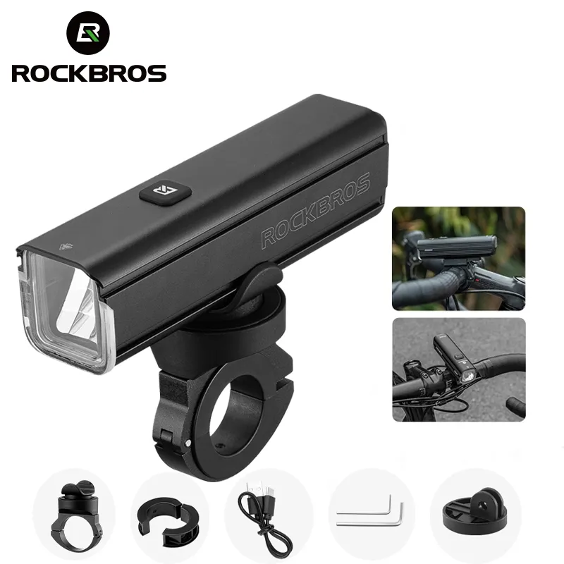 ROCKBROS Bicycle Light 1000LM 4500mAh Bike Light IPX6 Flashlight Aluminu... - $36.11+
