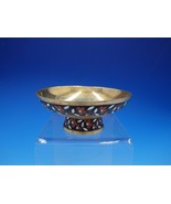 Russian 916 Silver Enameled Floral and Vermeil Bowl with Pedestal (#4283) - €686,64 EUR