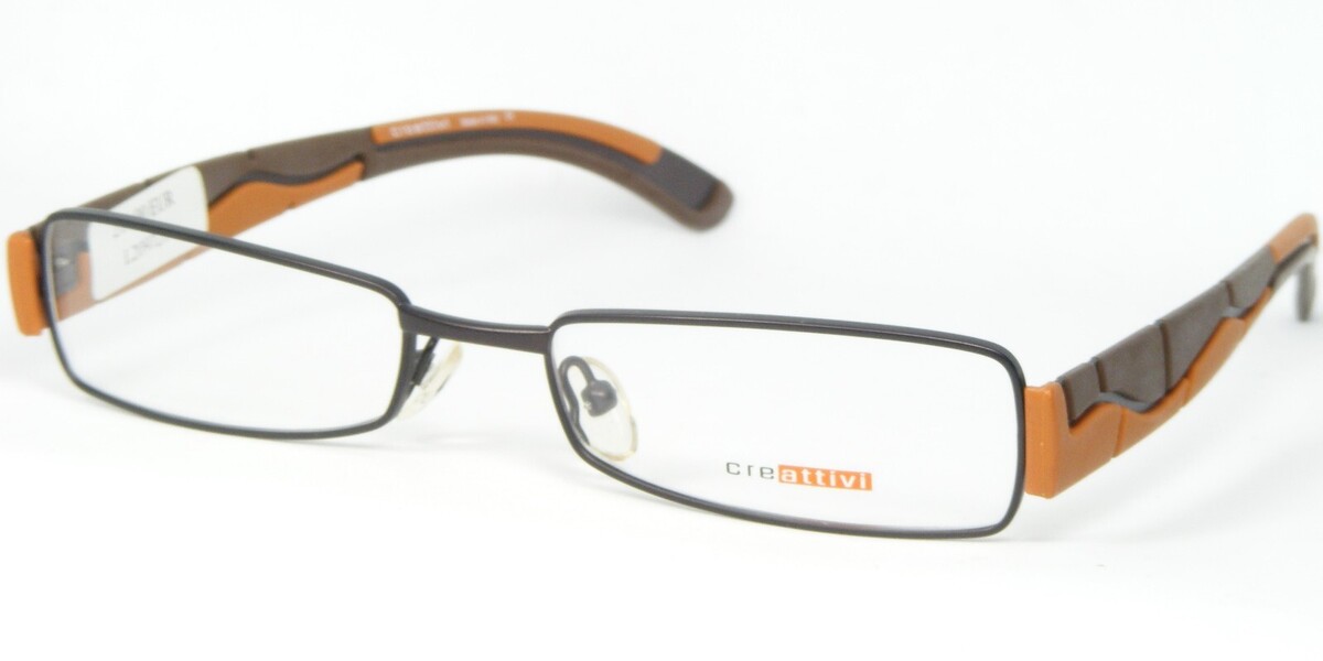 Creattivi CA 1139 03 Marrón Gafas Montura Metálica 51-17-145mm Italia - $81.15