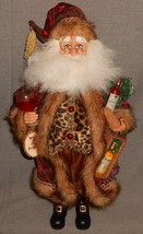 Crakewood Collection by KAREN DIDION Santa Claus w/Gifts of Wine 17 1/2&quot; FIGURE - £62.12 GBP