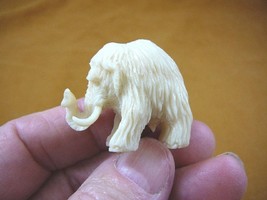 (tb-wooly-6) little baby Woolly Mammoth Tagua NUT palm figurine Bali carving - £39.35 GBP