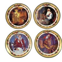 LENOX Norman Rockwell Christmas Memories Collector Plates 1997 1998 Brad... - $29.89