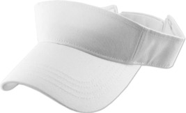 WHITE Sun Visor Plain Hat Sports Cap Golf Tennis New Adjustable Men Women - $17.99