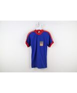 Vintage 70s Boys 16 Distressed Knit Team USA Soccer Futbol Jersey Blue USA - $68.95 CAD