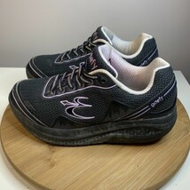 Gravity Defyer Women&#39;s Size 8 Black Lavender Walking Comfort Shoes Sneaker - £30.95 GBP