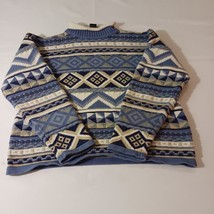 Rafaella Women&#39;s Multicolor Cotton Geometric Cute Design Pullover Sweate... - €14,82 EUR