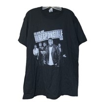 Mens Black Kevin Hart Irresponsible Tour Comedy Short Sleeve T-Shirt Size Large - £7.85 GBP