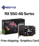 Soyo Graphics Card Amd Gpu Radeon Rx 550 4g Gddr5 128bit 14nm Computer Pc Rx550 - £68.48 GBP