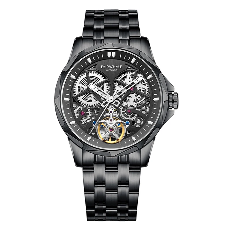 Men&#39;s Manual Tourbillon Mechanical Watch  Full Skeleton Wrist Luminous Automatic - £79.12 GBP
