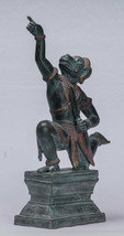 Ancien Khmer Style Bayon Hindou Dieu Hanuman Statue - 36cm/14 &quot; Grand - £484.15 GBP