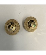 Vintage Crown Trifari Gold Tone Clip-On Earrings - $24.70