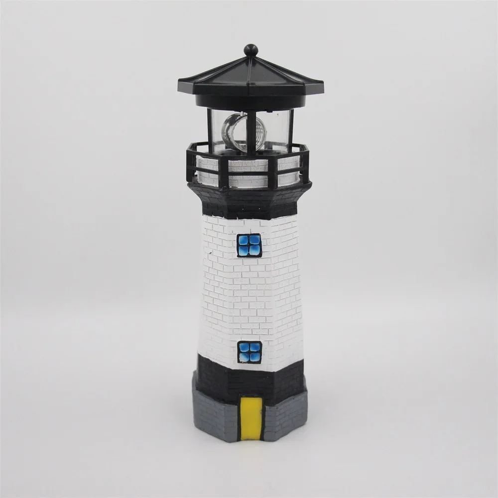 Amazon&#39;s popular solar rotating lighthouse outdoor garden decorative resin lamp  - £166.77 GBP