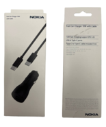Nokia PC18WC Fast Car Charger USB-C 18W Power Adapter Cable Black Universal - $10.76