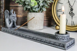 Gothic Winged Pondering Thinker Gargoyle Incense Burner And Candle Holde... - £20.02 GBP