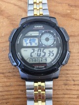 Casio 5 Alarms 3198 World Time WR100M Water Resistant Sport Wrist Watch ... - $24.99