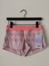 Nwt Ivivva By Lululemon Pink Multi 2 Way Stretch Speedy Short Lined Girl&#39;s 14 - £53.64 GBP