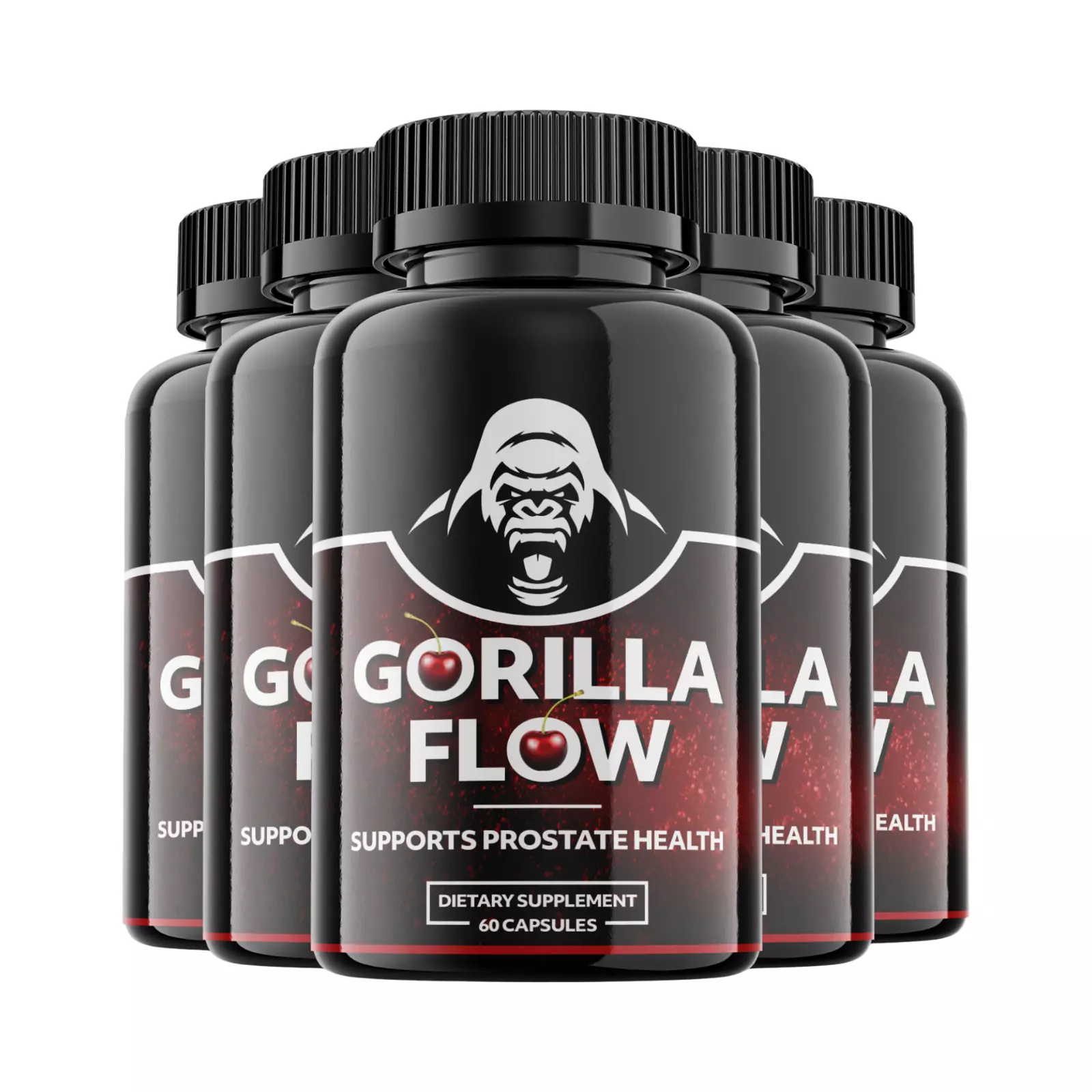 5-Pack Gorilla Flow Capsules Extra Strength Mens Supplement- 300 Capsules - $103.98