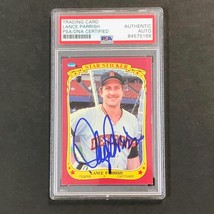 1986 Fleer Star Stickers #85 Lance Parrish Signed Card Psa Slabbed Auto Tigers - £39.27 GBP