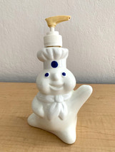 Vintage 1997 Pillsbury Doughboy Poppin&#39; Fresh 8&quot; Ceramic Soap Dispenser - £11.86 GBP