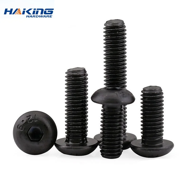 Sporting 10-60 pieces / batch hexagon head screw M2.5 m3 M4 M5 M6 M8 M10 black k - £23.90 GBP