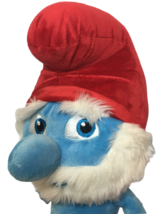 Papa Smurf Plush Lost Village Movie Jakks Stuffed Animal Doll Jumbo Toy 21&quot; - £47.15 GBP