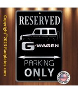 G WAGON MERCEDES BENZ Parking 8&quot;x12&quot; Brushed Aluminum and translucent Bl... - £15.55 GBP