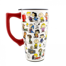 Peanuts - Character Collage 18oz Ceramic Travel Mug by Spoontiques, Inc. - $587.10 MXN