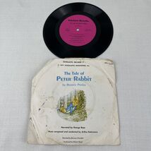 The Tale Of Peter Rabbit 7" Vinyl Scholastic Records George Rose Narrati... - $4.75
