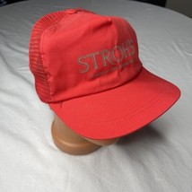 Vtg Stroh&#39;s Brewing Beer Red Adjustable Cap Trucker Spartan Specialties ... - £14.75 GBP