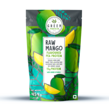 Vegan Plant based Protein , RAW MANGO FLAVORED 1Lb Pouch (454g) 15g Per ... - £35.02 GBP