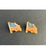 Vintage American Waving Flag Lapel Pin United States Of America Patriotic - £3.85 GBP