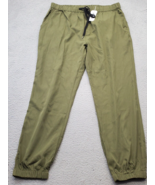Coofandy Joggers Pants Mens XL Green Solid Regular Fit Slash Pockets Dra... - €21,39 EUR