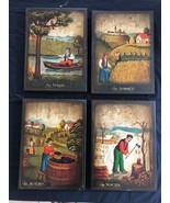 B. D&#39;Arte F. Conz Beautiful set of paintings . The four seasons - £188.47 GBP