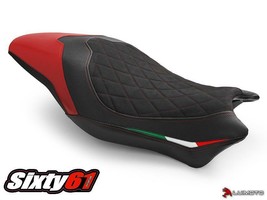 Seat Cover for Ducati Monster 821 1200 2017-2020 2021 Black Red Luimoto Rider - £188.52 GBP