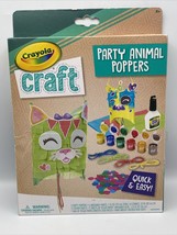 Crayola Craft Party Animal Poppers Kids DIY Fun Paint, Assemble, Decorate - $14.01