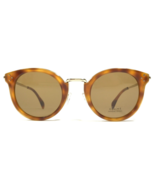 CELINE Sunglasses CL40011U MINERAL 56E Gold Tortoise Round Frames Brown ... - £172.14 GBP