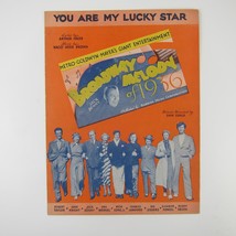 Sheet Music You Are My Lucky Star Broadway Melody of 1936 Jack Benny Vintage - £15.81 GBP