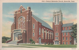 Central Methodist Church Knoxville, TN. 3 1/2&quot;&quot; X 5 1/2&quot;  Blank Linen Po... - $2.50