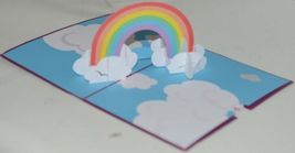 Lovepop LP1859 Rainbow Pop Up Card  Slide Out Note Envelope Cellophane Wrap image 3