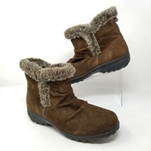 Khombu Womens Winter Boots Faux Fur All Weather Lisa Booties Brown Sizes 6 - £11.98 GBP