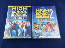 High School Musical Remix High School Musical 2 Extended Edition Disney DVD Lot - £4.17 GBP