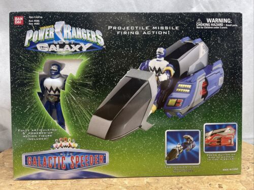 1999 Mighty Morphin Power Rangers Lost Galaxy Blue Galactic Speeder JD ...