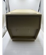 Vintage Mid Century Stackable Plastic File Cabinet Tuf-file 2 by Staco Tan - $74.42 CAD