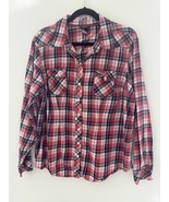 Torrid Womens Plaid Button-Up Long Sleeve Shirt Plus Size 1 (US sz 1X) C... - $218.38 MXN